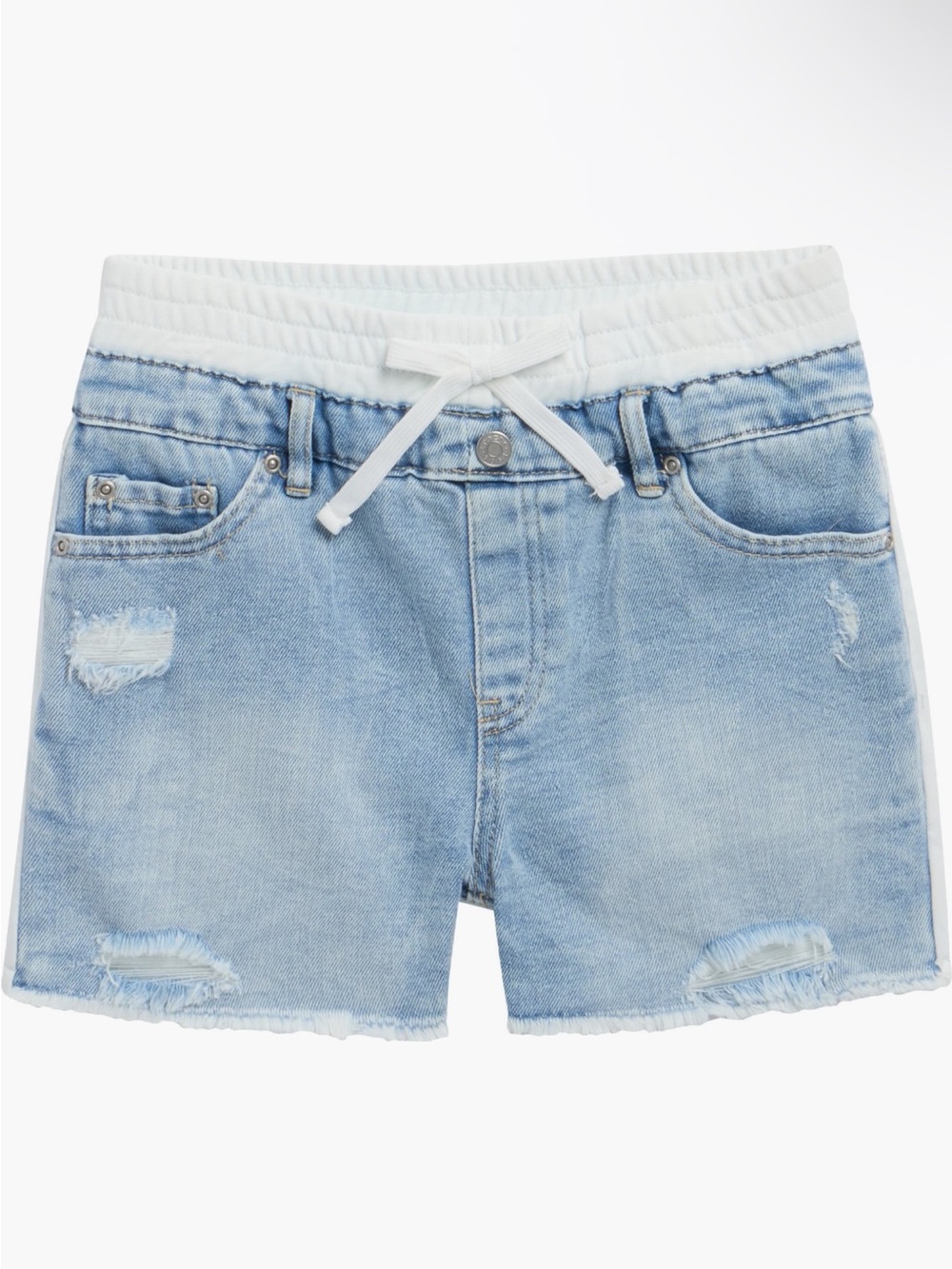 Tractr Light Blue Denim Drawstring Pull-On Shorts size Medium. Nwt